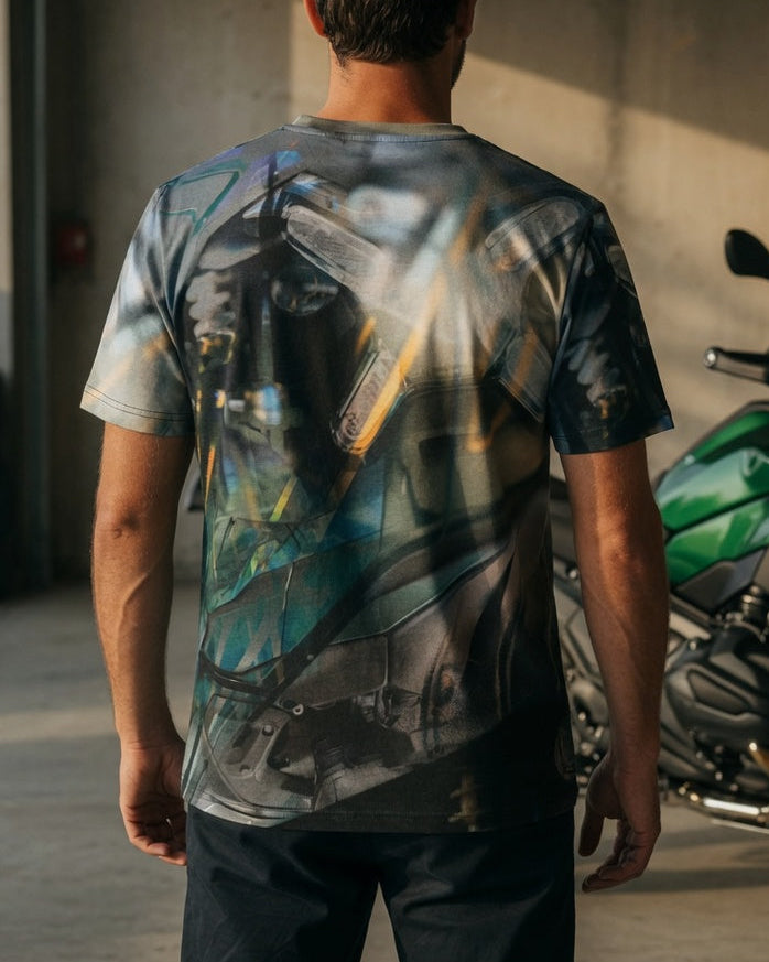 Motorrad-T-Shirt "GoldenLine"