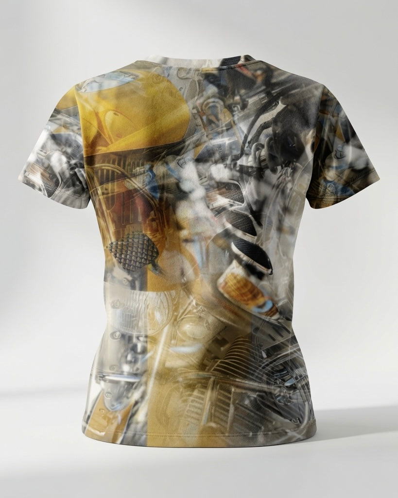 Motorrad-T-Shirt „GoldenIndependent“ – Damen