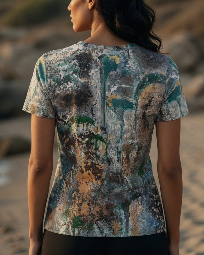 GreenCascade | Art Shirt Damen