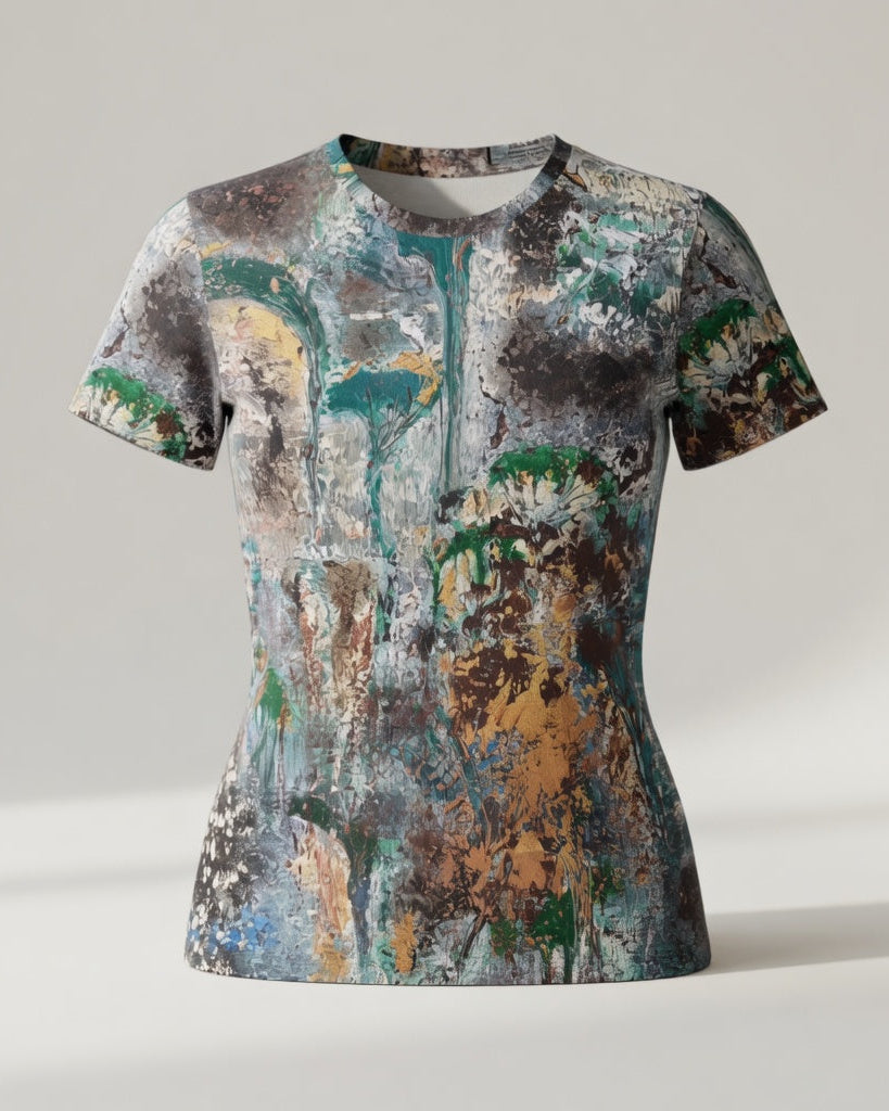 GreenCascade | Art Shirt Damen